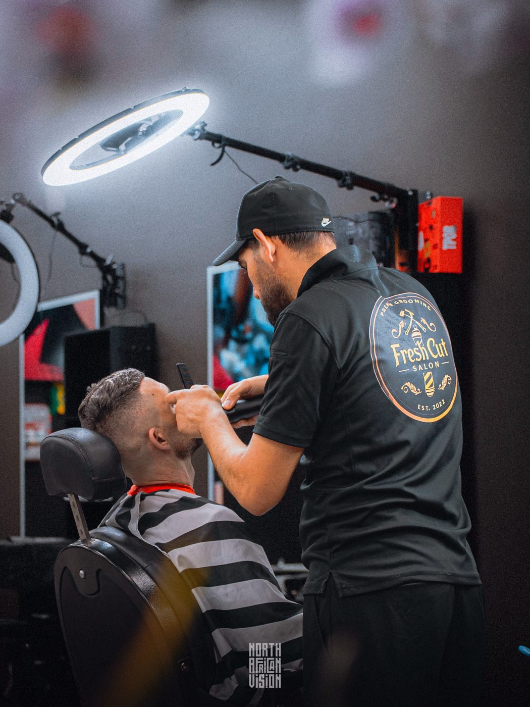 Fresh Cut Salon check-in counter where walk-ins and appointment guests check in